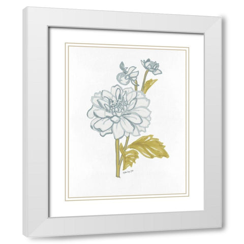 Countryside Bloom 3   White Modern Wood Framed Art Print with Double Matting by Stellar Design Studio