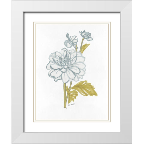 Countryside Bloom 3   White Modern Wood Framed Art Print with Double Matting by Stellar Design Studio