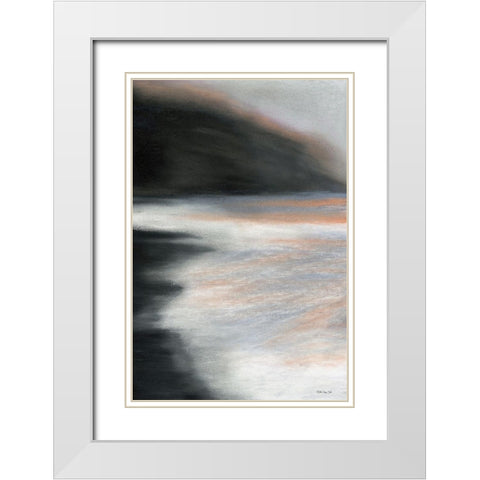 Pacific Tide 1   White Modern Wood Framed Art Print with Double Matting by Stellar Design Studio
