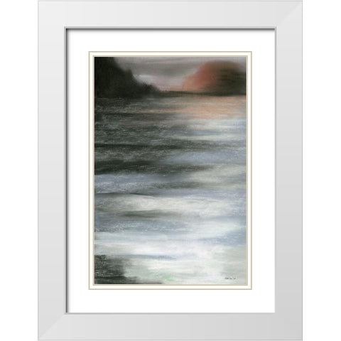 Pacific Tide 2   White Modern Wood Framed Art Print with Double Matting by Stellar Design Studio