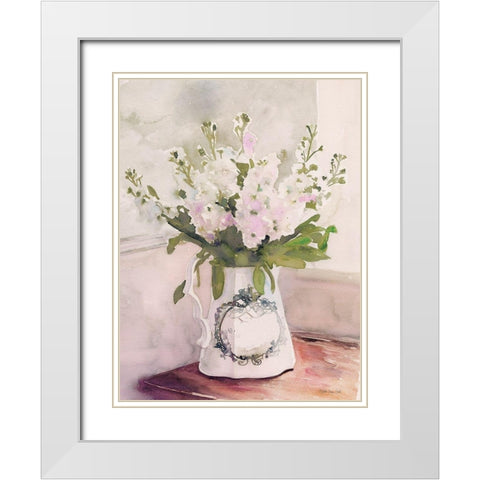 Pick of the Day 2 White Modern Wood Framed Art Print with Double Matting by Stellar Design Studio