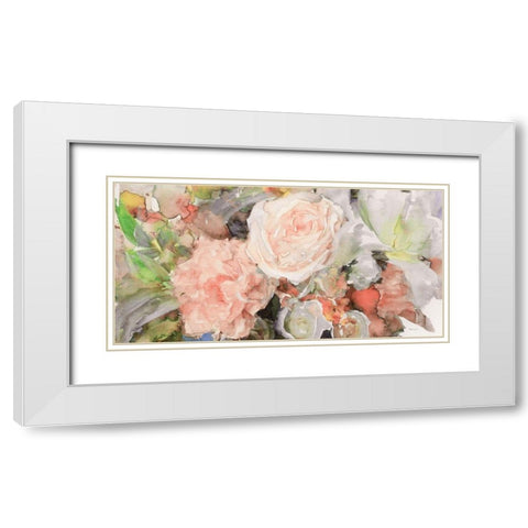 Floral Beauty White Modern Wood Framed Art Print with Double Matting by Stellar Design Studio