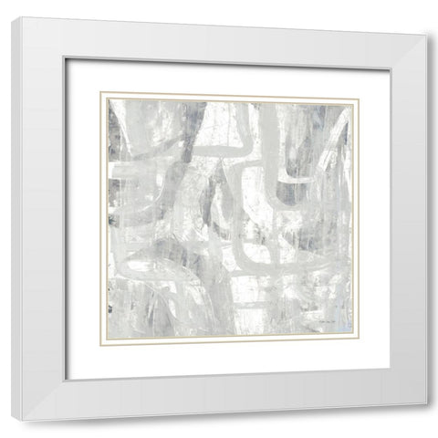 Intertwined 1    White Modern Wood Framed Art Print with Double Matting by Stellar Design Studio