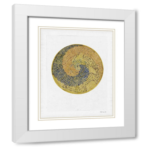 Basket Study 5 White Modern Wood Framed Art Print with Double Matting by Stellar Design Studio