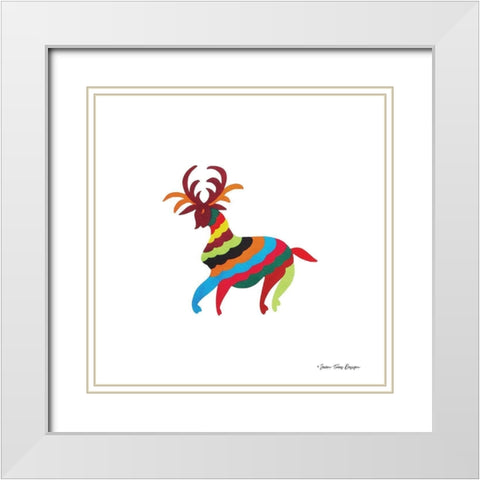 Mexico White Modern Wood Framed Art Print with Double Matting by Seven Trees Design