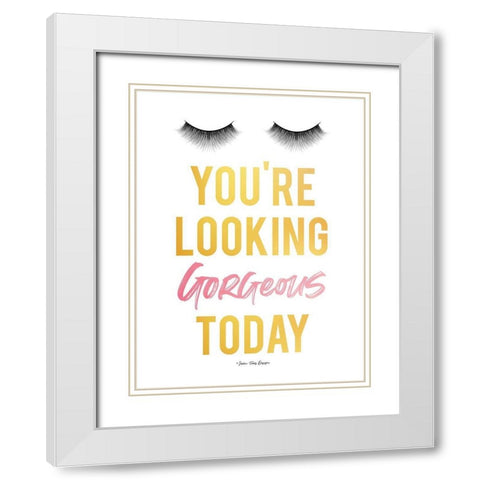 Gorgeous Today White Modern Wood Framed Art Print with Double Matting by Seven Trees Design