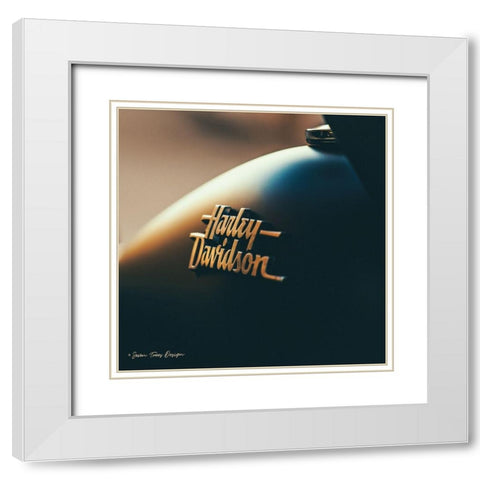 Harley I White Modern Wood Framed Art Print with Double Matting by Seven Trees Design