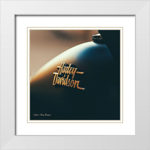 Harley I White Modern Wood Framed Art Print with Double Matting by Seven Trees Design