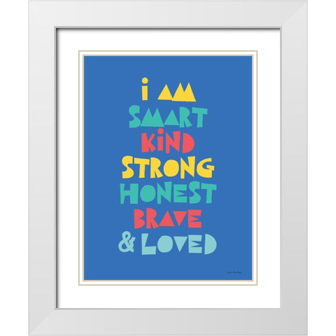 I Am Smartâ€¦ White Modern Wood Framed Art Print with Double Matting by Seven Trees Design