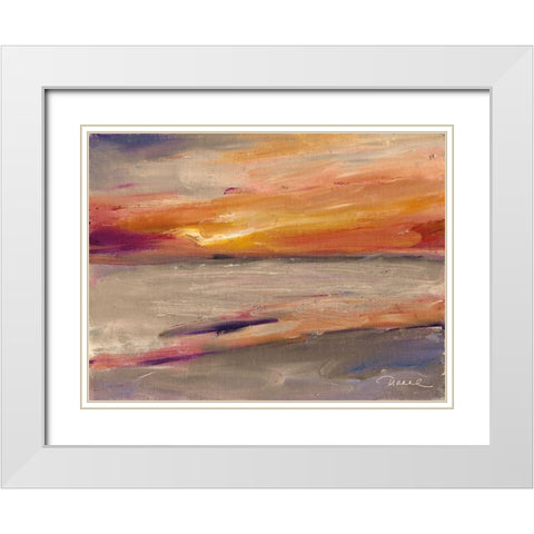 Western Sky White Modern Wood Framed Art Print with Double Matting by Owen-Cullimore, Tracey