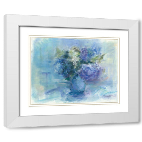 Bouquet White Modern Wood Framed Art Print with Double Matting by Owen-Cullimore, Tracy