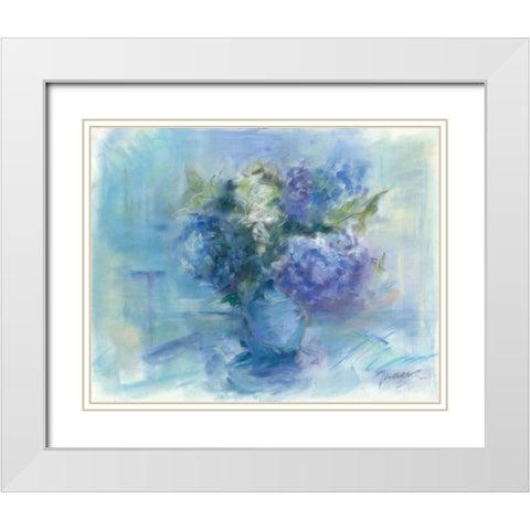 Bouquet White Modern Wood Framed Art Print with Double Matting by Owen-Cullimore, Tracy
