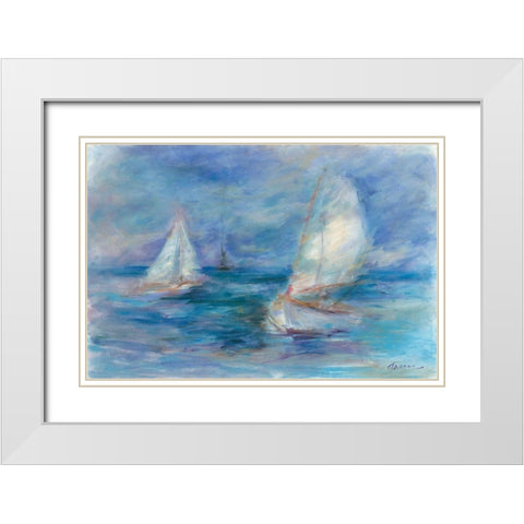 Ghost Ship White Modern Wood Framed Art Print with Double Matting by Owen-Cullimore, Tracy