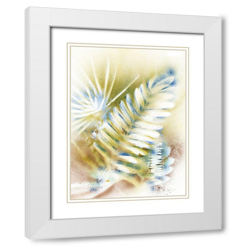 Salad Greens White Modern Wood Framed Art Print with Double Matting by Owen-Cullimore, Tracy