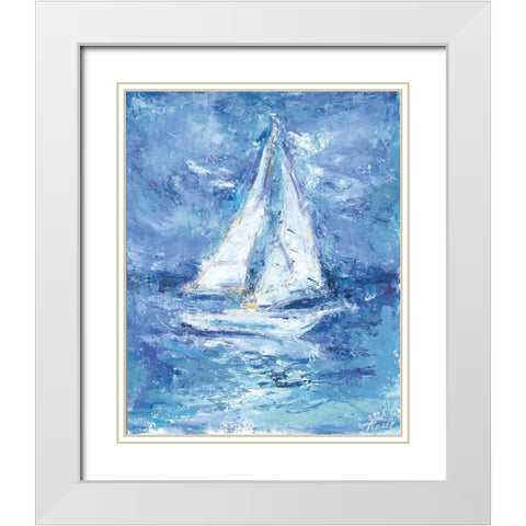 Perfect Sailing Day White Modern Wood Framed Art Print with Double Matting by Owen-Cullimore, Tracy