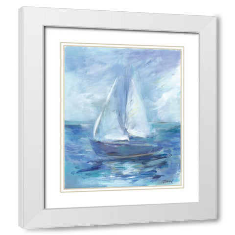 Summer Sails White Modern Wood Framed Art Print with Double Matting by Owen-Cullimore, Tracy