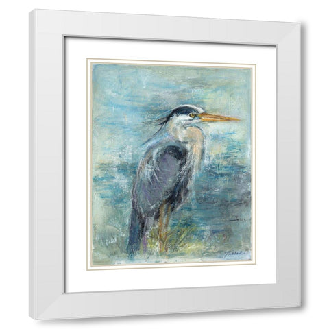 Sly White Modern Wood Framed Art Print with Double Matting by Owen-Cullimore, Tracy