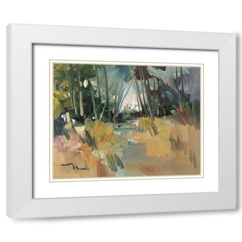 A New Day    White Modern Wood Framed Art Print with Double Matting by Trujillo, Jose