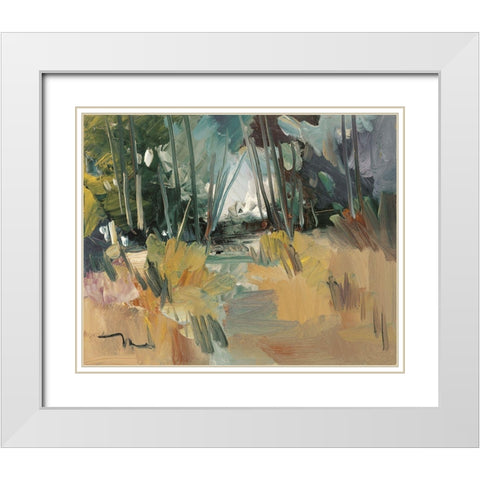 A New Day    White Modern Wood Framed Art Print with Double Matting by Trujillo, Jose