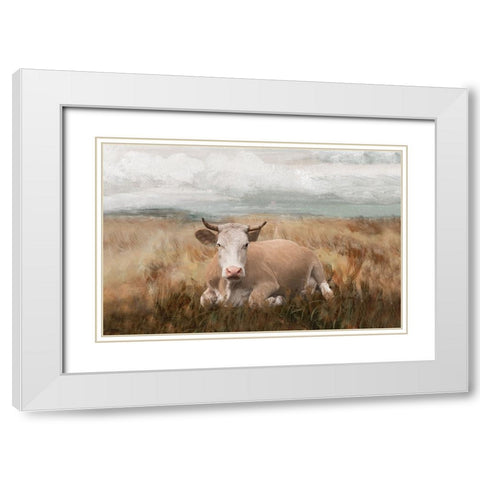 A Time to Rest White Modern Wood Framed Art Print with Double Matting by White Ladder