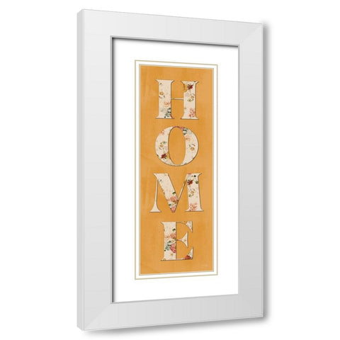 Home White Modern Wood Framed Art Print with Double Matting by Yass Naffas Designs