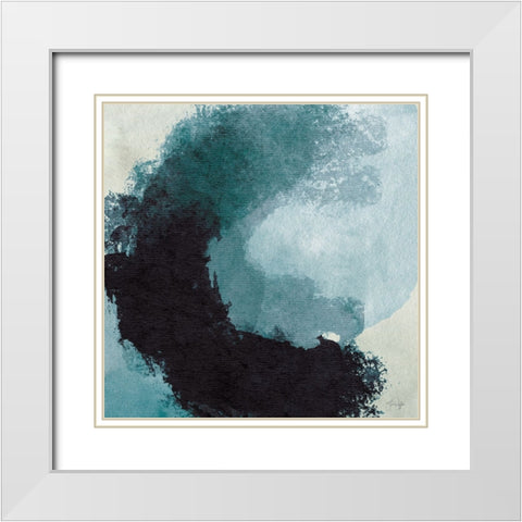 Safe Transitions White Modern Wood Framed Art Print with Double Matting by Yass Naffas Designs