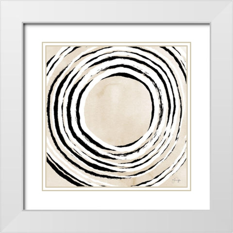Beautiful Storm White Modern Wood Framed Art Print with Double Matting by Yass Naffas Designs