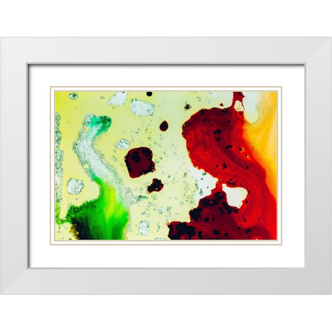 Color abstract White Modern Wood Framed Art Print with Double Matting by Muench, Zandria