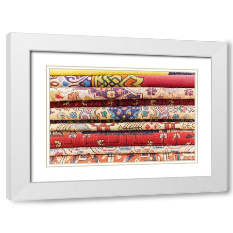 Africa-Egypt-Cairo-Giza Rugs for purchase a at rug and tapestry weaving school White Modern Wood Framed Art Print with Double Matting by Wilson, Emily