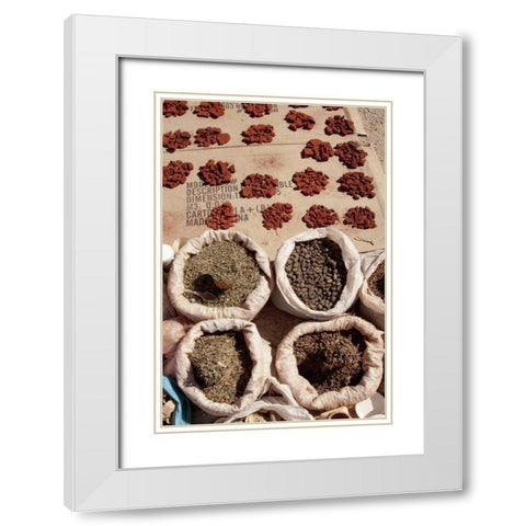 Namibia, Opuwo Fragrant herbs and ochre White Modern Wood Framed Art Print with Double Matting by Kaveney, Wendy