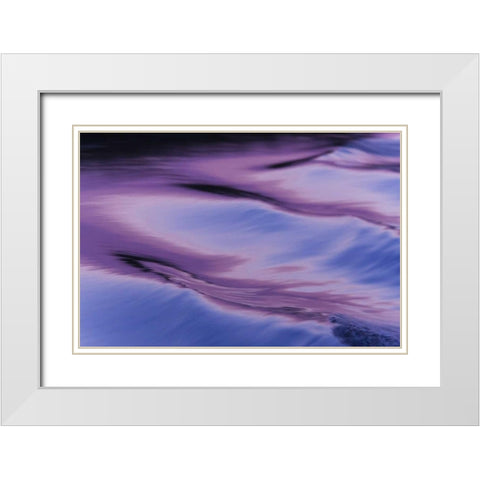 Namibia, Caprivi Strip Abstract of light pattern White Modern Wood Framed Art Print with Double Matting by Kaveney, Wendy