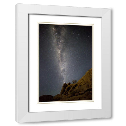 South Richtersveld NP Milky Way at night White Modern Wood Framed Art Print with Double Matting by Young, Bill