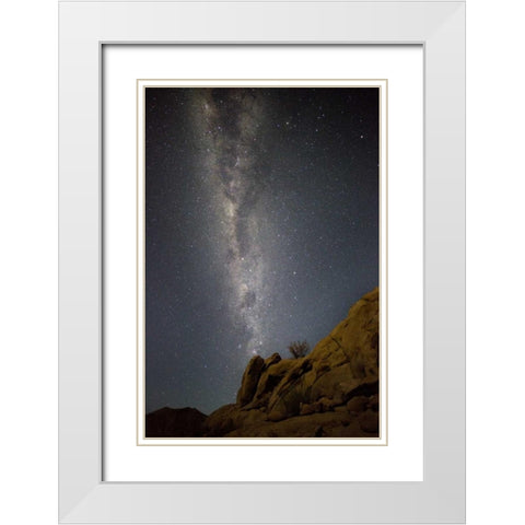 South Richtersveld NP Milky Way at night White Modern Wood Framed Art Print with Double Matting by Young, Bill