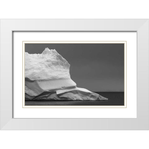 Antarctica Iceberg in Weddell Sea White Modern Wood Framed Art Print with Double Matting by Young, Bill