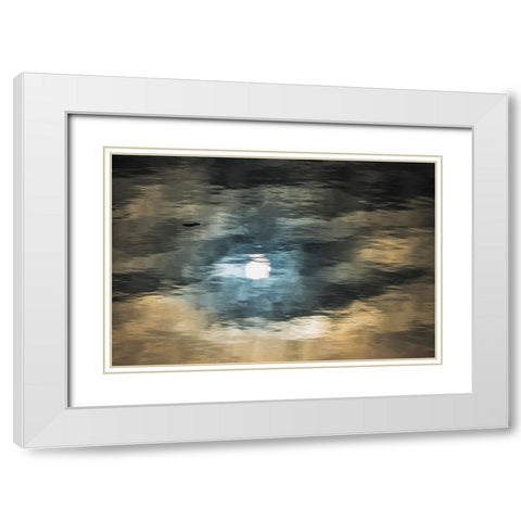 Floating ice on South Atlantic Ocean-Antarctica White Modern Wood Framed Art Print with Double Matting by Su, Keren