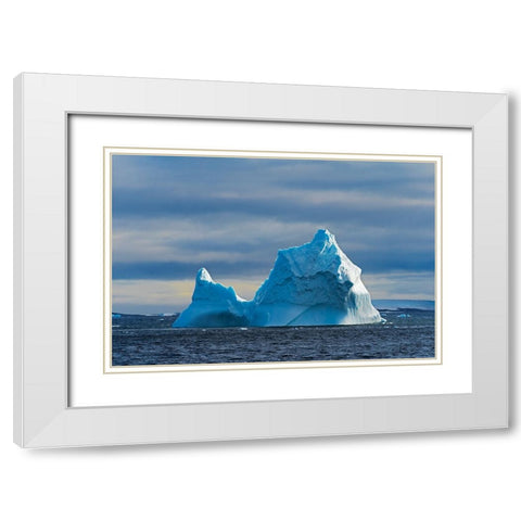 Iceberg in South Atlantic Ocean-Antarctica White Modern Wood Framed Art Print with Double Matting by Su, Keren