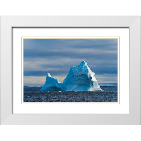 Iceberg in South Atlantic Ocean-Antarctica White Modern Wood Framed Art Print with Double Matting by Su, Keren