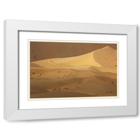 China, Badain Jaran Desert Contrasts in desert White Modern Wood Framed Art Print with Double Matting by Anon, Ellen