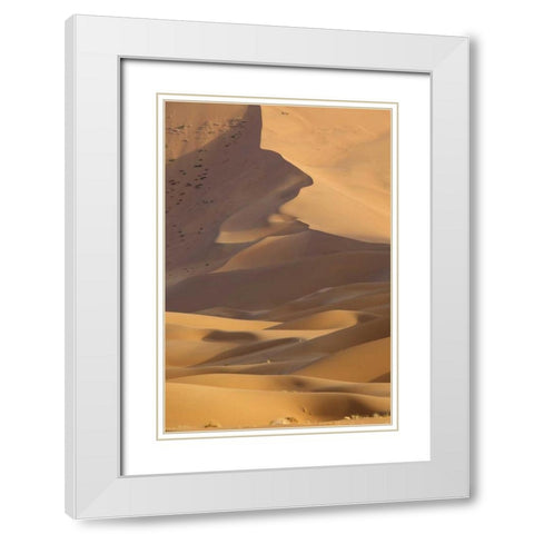 China, Badain Jaran Desert Desert scenic White Modern Wood Framed Art Print with Double Matting by Anon, Ellen