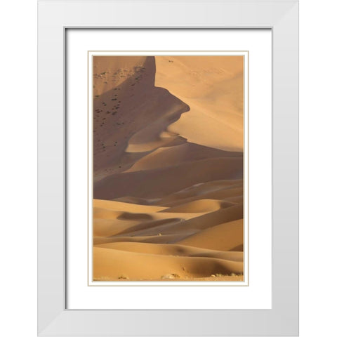 China, Badain Jaran Desert Desert scenic White Modern Wood Framed Art Print with Double Matting by Anon, Ellen