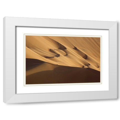 China, Badain Jaran Desert Desert scenic White Modern Wood Framed Art Print with Double Matting by Anon, Ellen