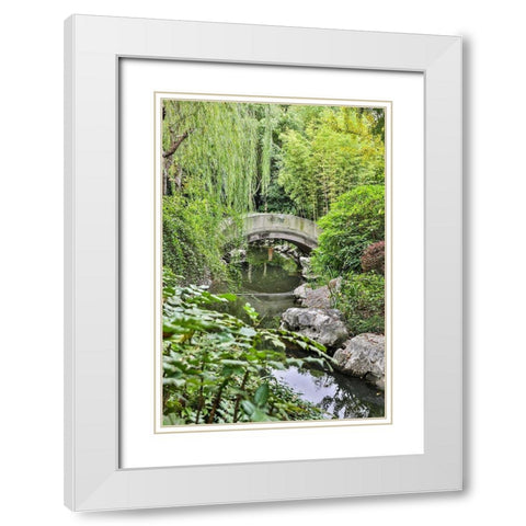 Asia-China-Zhujiajiao (Venice of the East) White Modern Wood Framed Art Print with Double Matting by Looney, Hollice