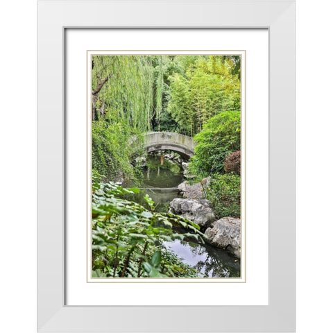 Asia-China-Zhujiajiao (Venice of the East) White Modern Wood Framed Art Print with Double Matting by Looney, Hollice