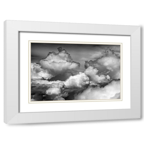 Aerial view of clouds-China White Modern Wood Framed Art Print with Double Matting by Su, Keren