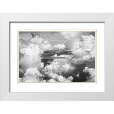 Aerial view of clouds-China White Modern Wood Framed Art Print with Double Matting by Su, Keren