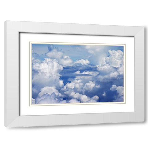 Aerial view of clouds-China White Modern Wood Framed Art Print with Double Matting by Su, Keren
