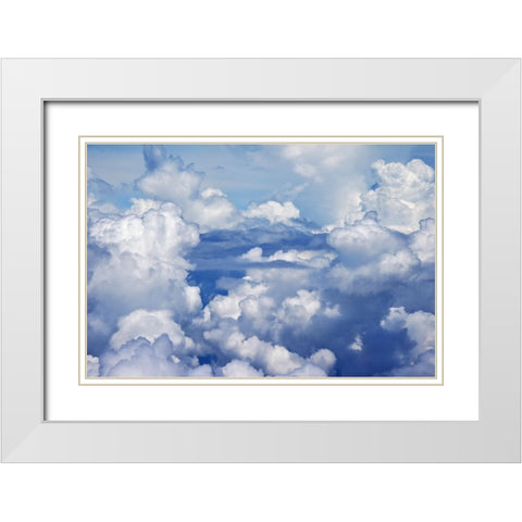 Aerial view of clouds-China White Modern Wood Framed Art Print with Double Matting by Su, Keren