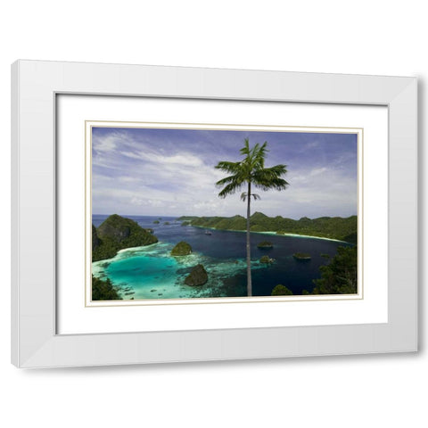Phinisi schooner, New Guinea Island, Indonesia White Modern Wood Framed Art Print with Double Matting by Shimlock, Jones