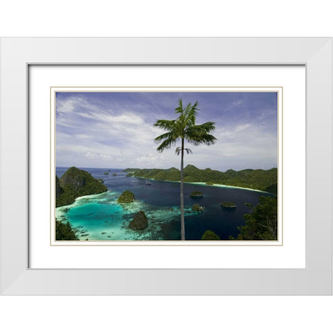 Phinisi schooner, New Guinea Island, Indonesia White Modern Wood Framed Art Print with Double Matting by Shimlock, Jones