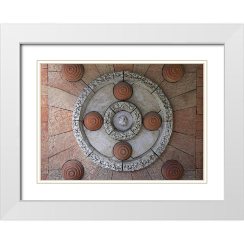 Japan, Ikoma Art display inside train station White Modern Wood Framed Art Print with Double Matting by Flaherty, Dennis